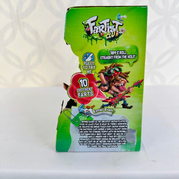 5 for $25| Fartist Club Ripping Randy 10 Different Fart Noises Blue Bandanna - Picture 7 of 8